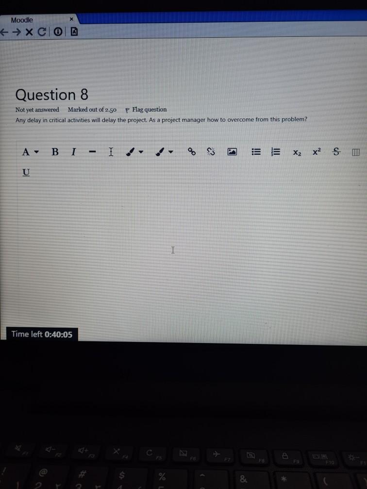 Moodle XCIO Question 7 Not yet answered Marked