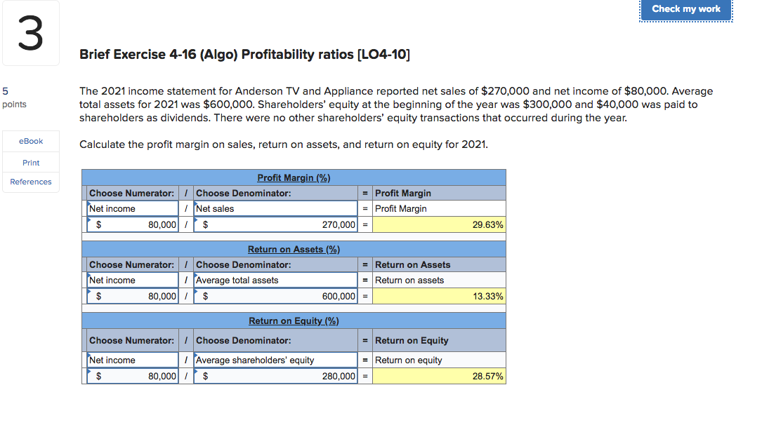 The 2021 income statement for Anderson TV and