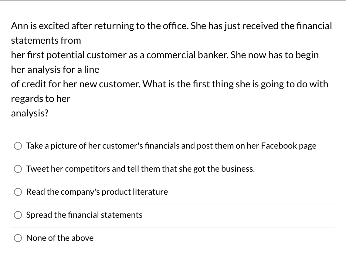 Please Explain Why. Thank You? Ann is excited