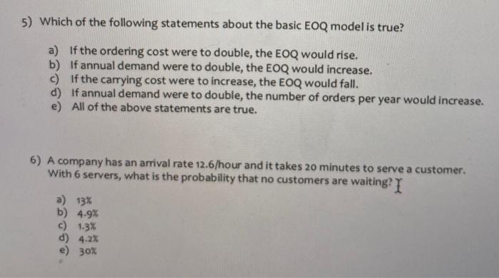 4) A simple network has three activities, A, B,