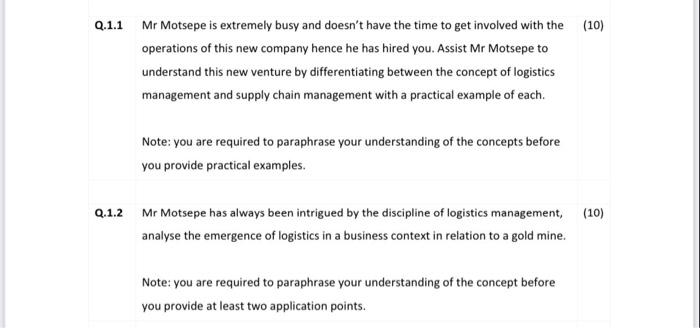 1.1 Mr Motsepe is extremely busy and doesn't have