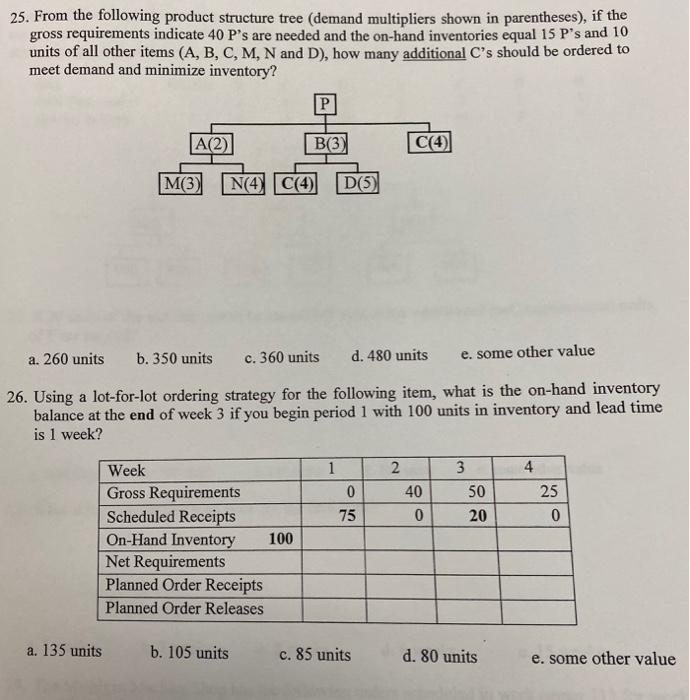 homework help 25. From the following product