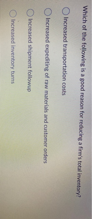 Which of the following is a good reason for