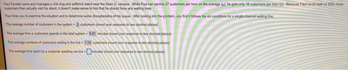 Poul Fenster owns and manages a chidog and schrik