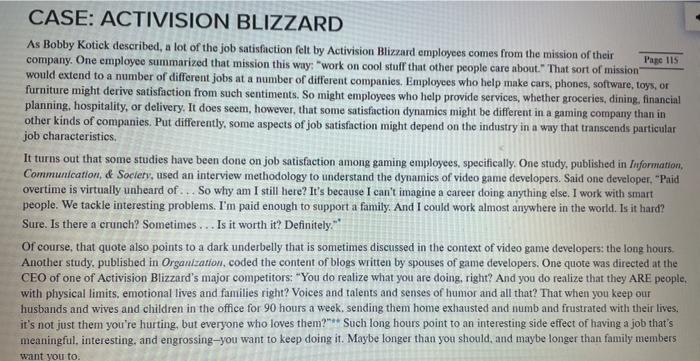CASE: ACTIVISION BLIZZARD As Bobby Kotick