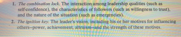 Chapter One in the textbook describe Nine Key