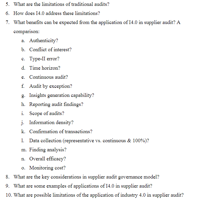 5. What are the limitations of traditional