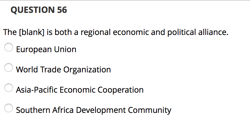 QUESTION 56 The [blank] is both a regional