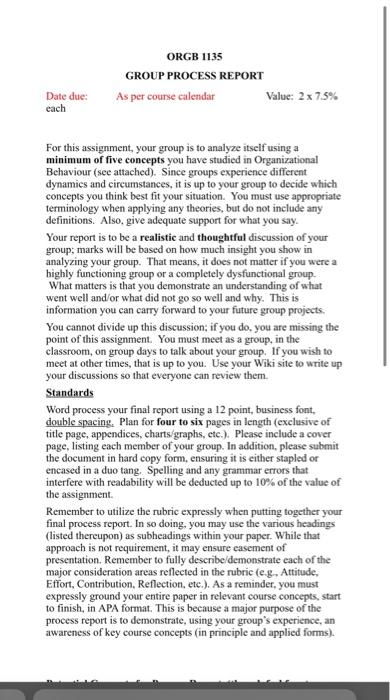 need to write a process report about Decision