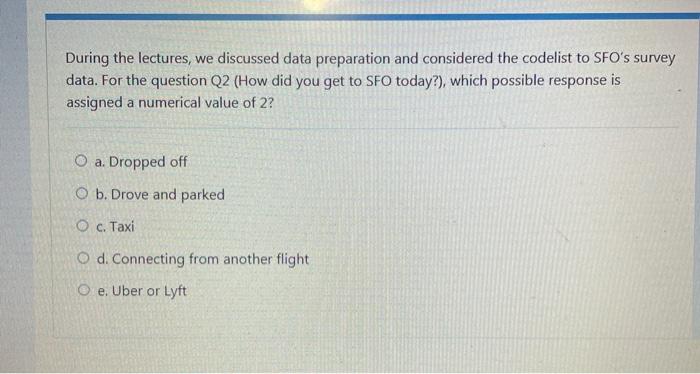 During the lectures, we discussed data