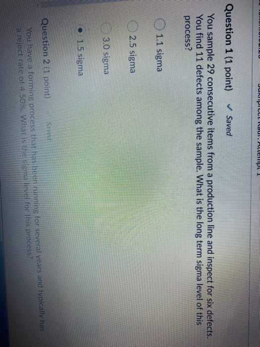 ALLGPL L Question 1 (1 point) Saved You sample 29