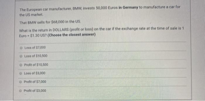 The European car manufacturer, BMW, invests