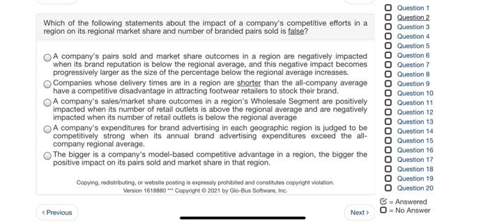 Which of the following statements about the