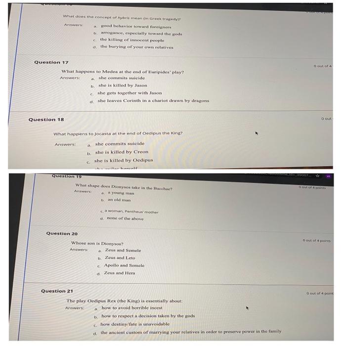 What does the concept of hybris mean din Greek