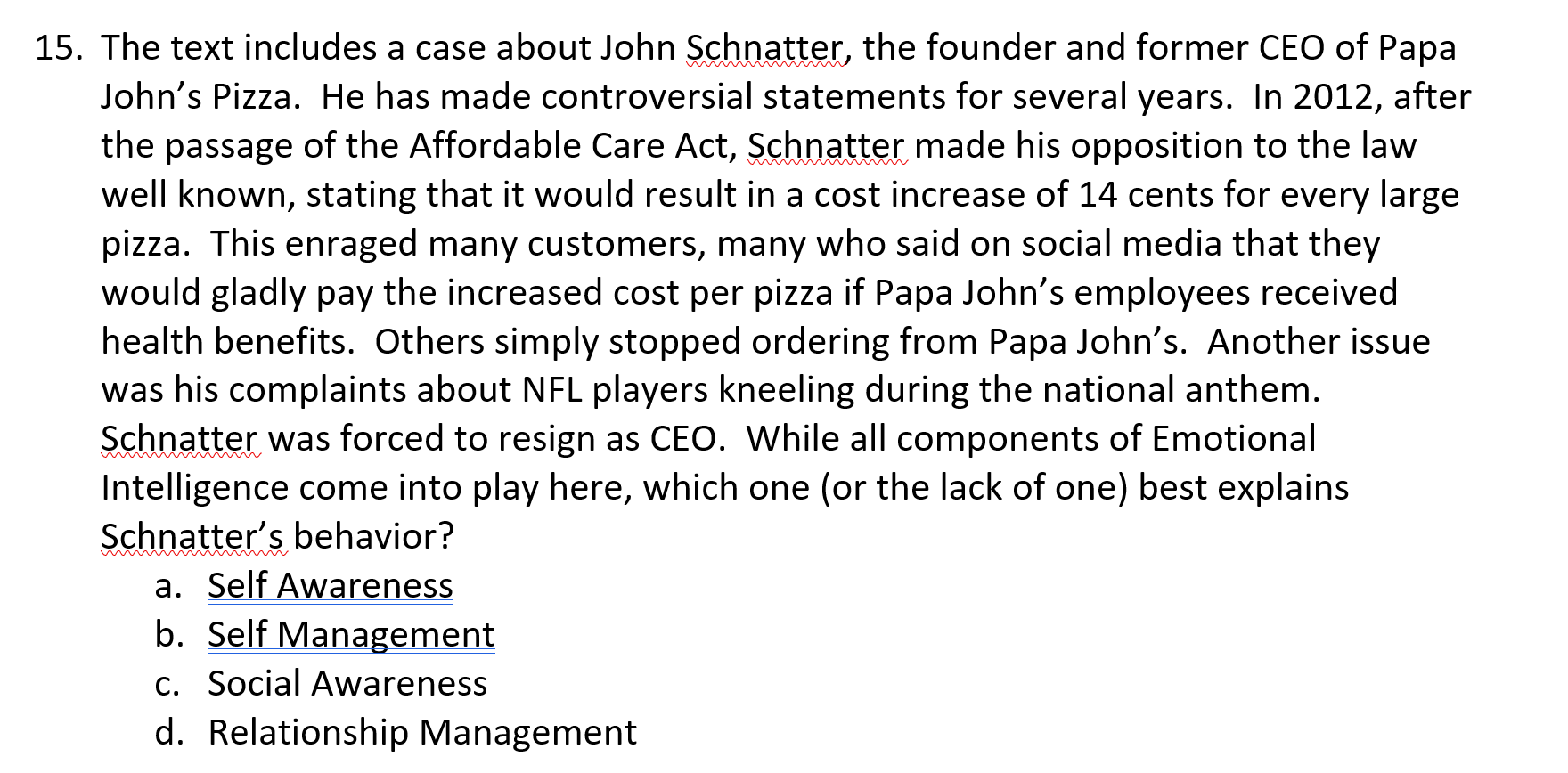 15. The text includes a case about John