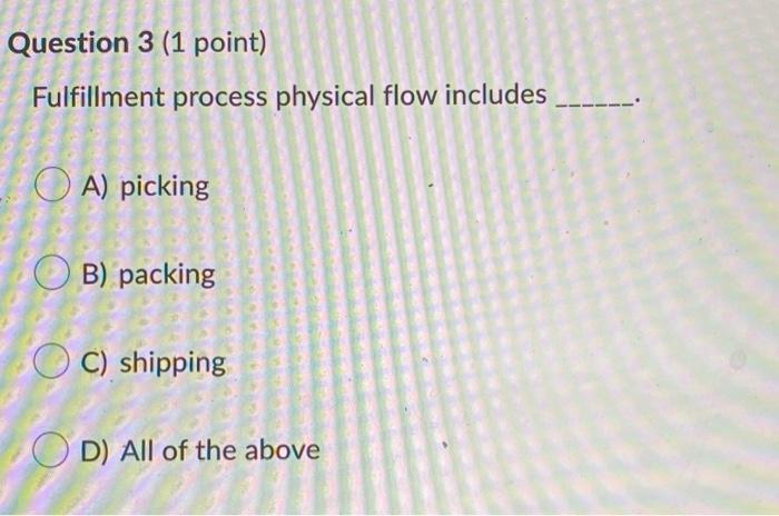 Question 1 (1 point) Amazon.com is an example of