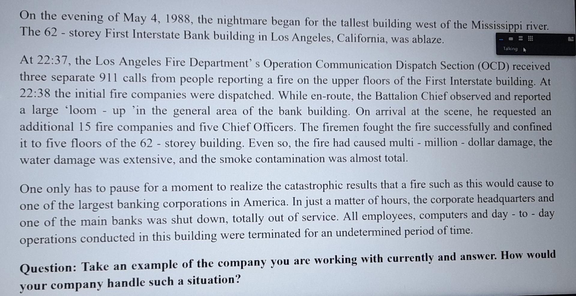 solve the case study and give some suggestions On