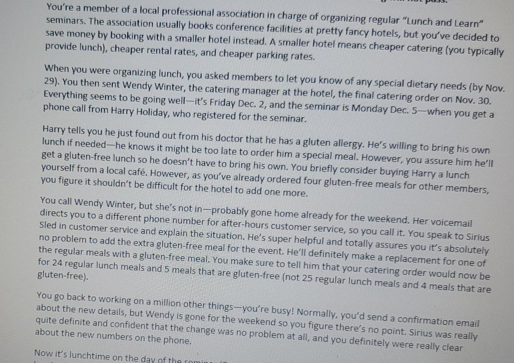 You're a member of a local professional