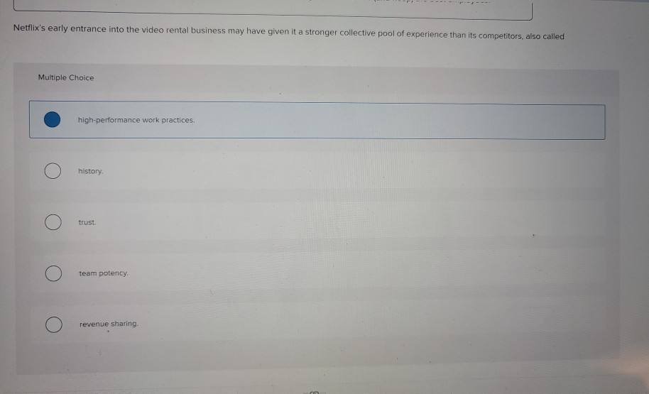 nalysis: High Performance Work Practices at