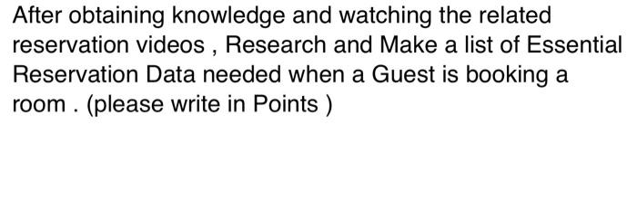 After obtaining knowledge and watching the