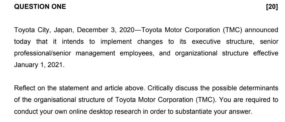 READ THE ARTICLE BELOW AND ANSWER THE QUESTIONS