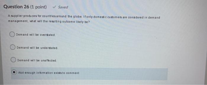 Question 21 (1 point) Saved The way to avoid a