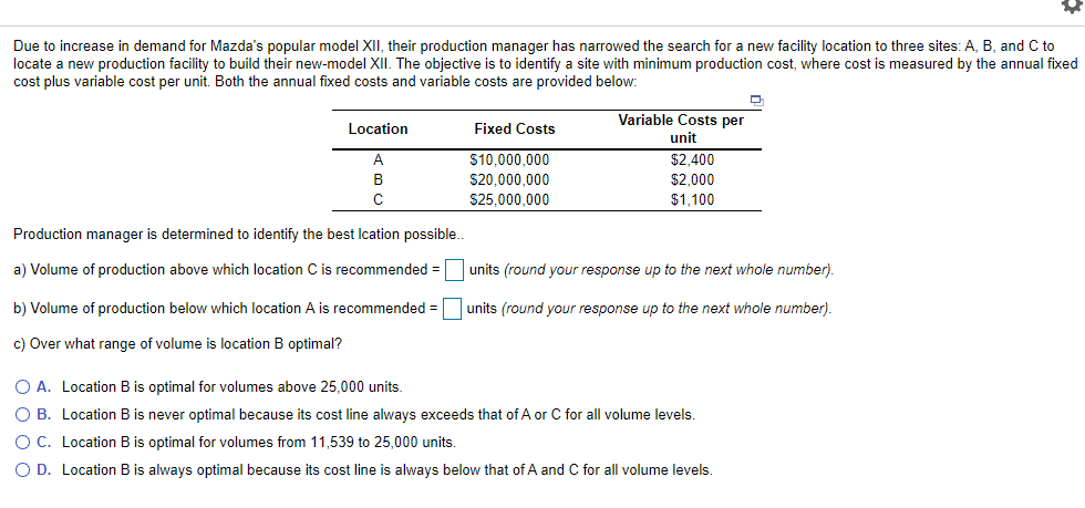 Due to increase in demand for Mazda's popular