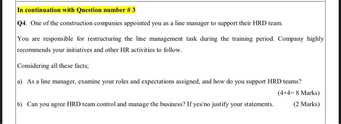 In continuation with Question number # 3 Q4. One