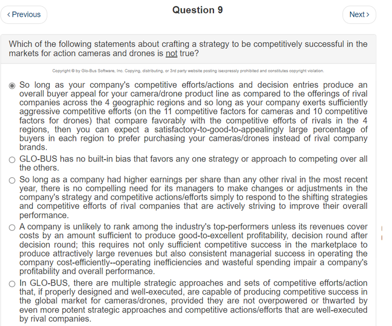 The answer I selected above is wrong please help