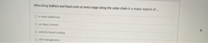 Allocating indirect and fored costs at every