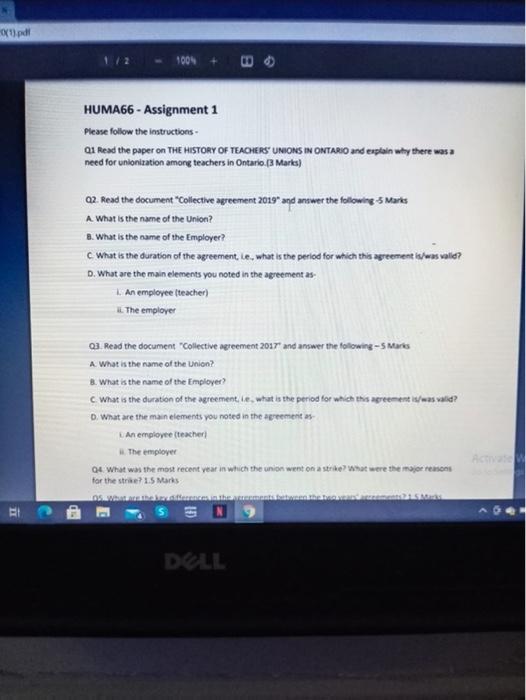 Updf HUMA66 - Assignment 1 Please follow the