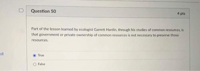 Question 48 4 pts Before the implementation of