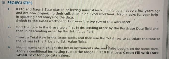 steps 1-4 3 PROJECT STEPS 1. Kaito and Naomi Sato