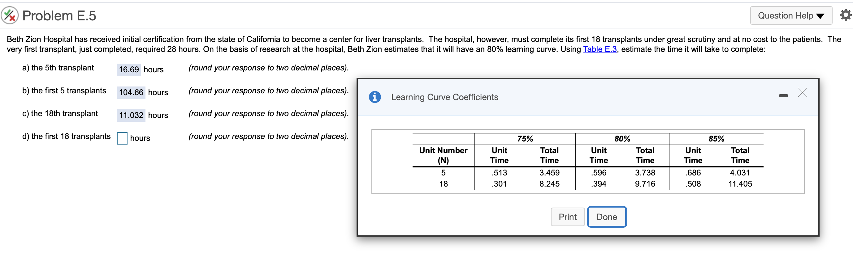 4x Problem E.5 Question Help Beth Zion Hospital