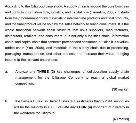 Citigroup case Study Citi's mission is to serve