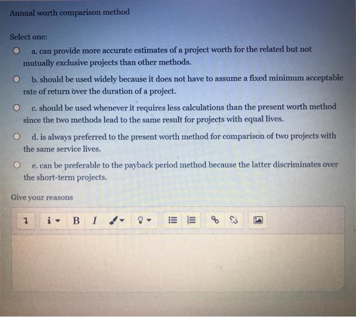 Engineering economics /IE343 Annual worth