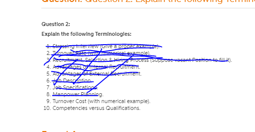 solve number 9 and 10 pls Question 2: Explain the