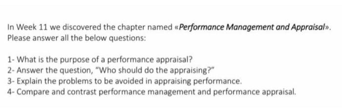 help me please In Week 11 we discovered the