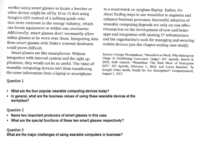 Is Business Ready for Wearable Computers?