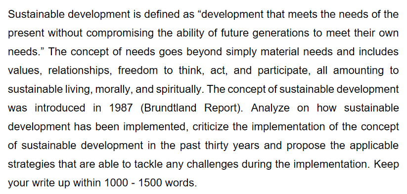 Sustainable development is defined as