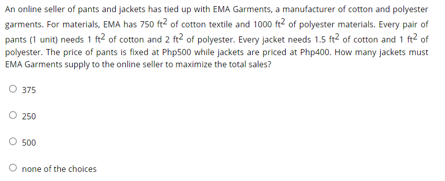 An online seller of pants and jackets has tied up