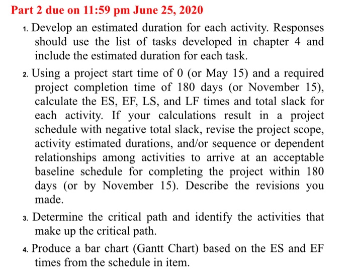 Part 2 due on 11:59 pm June 25, 2020 1. Develop