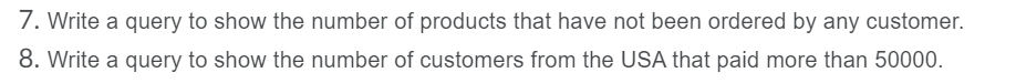 customers customerNumber INT customerName