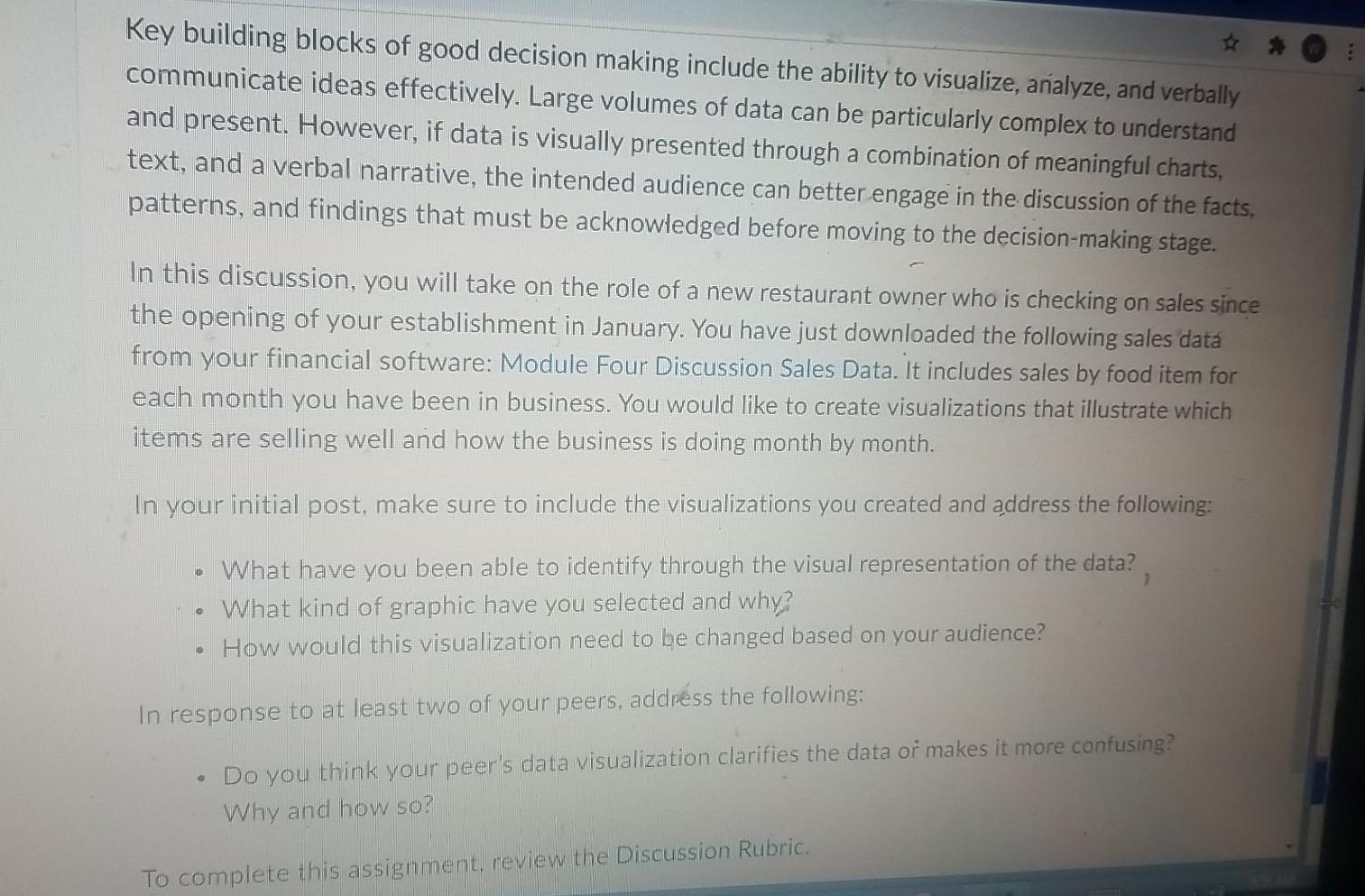 Key building blocks of good decision making