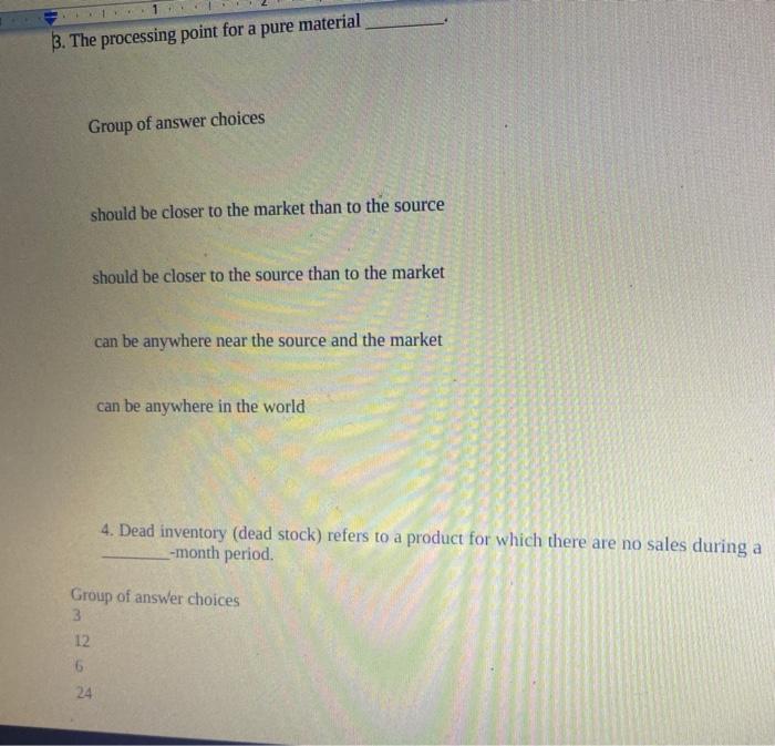 1 3. The processing point for a pure material