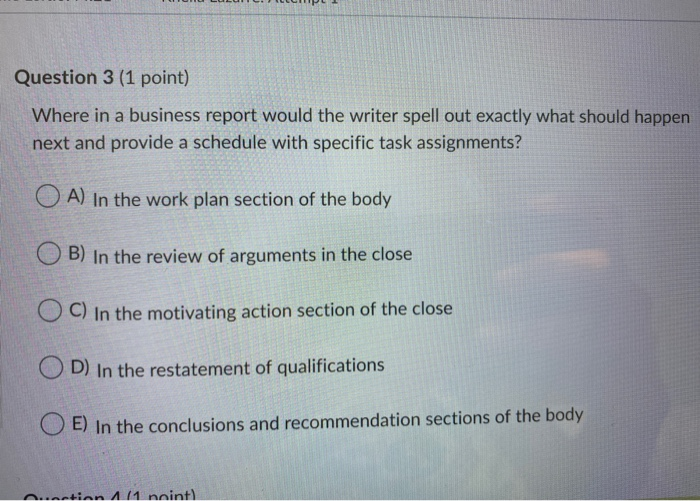 Question 1 (1 point) When wanting to incorporate