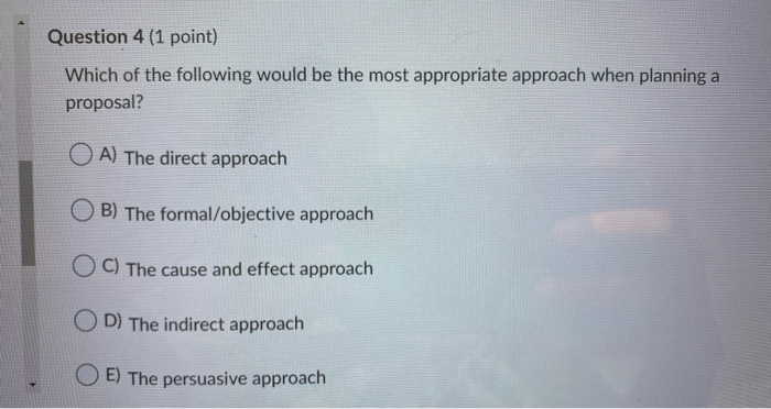 Question 1 (1 point) When wanting to incorporate