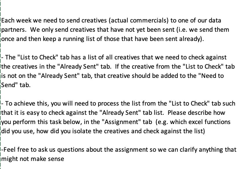 How to do this on excel ? Each week we need to