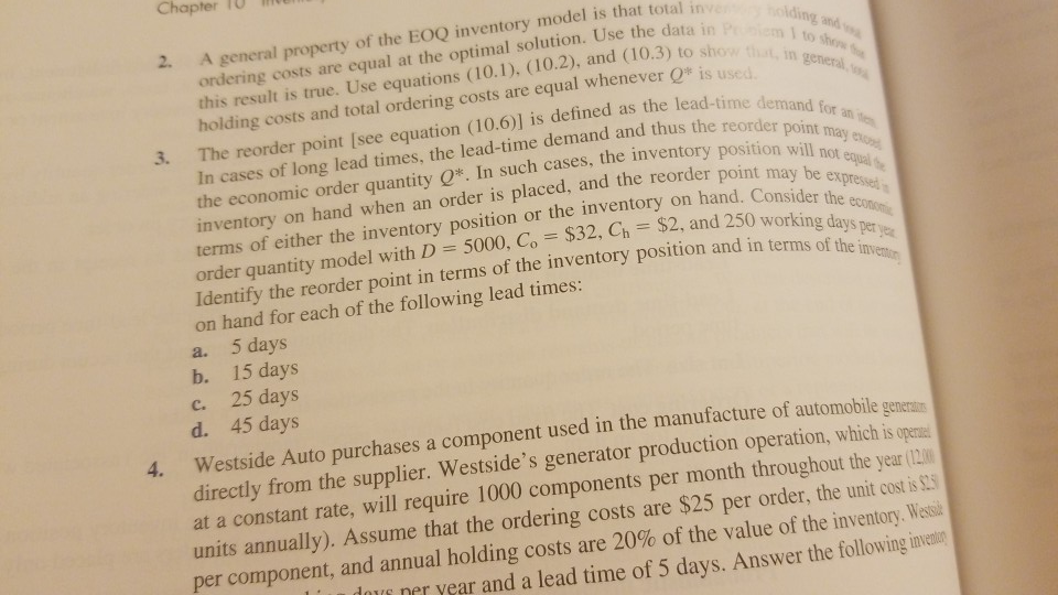 number 3 a,b,c,and d. Chapter 10 show this in