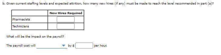 Problem 7-49 (Algorithmic) PharmaPlus operates a